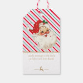 Étiquettes-cadeau Lettre Festive De Père Noël (Dos)