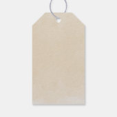 Étiquettes-cadeau Lettres Boho Neutral Bois Block (Dos)