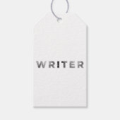 Étiquettes-cadeau lettrine presse noire (Devant)