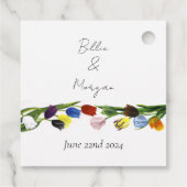 Étiquettes Cadeau LGBTQ plus Fleurs tulipes (Dos)