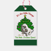 Étiquettes-cadeau Lhasa Apso Noël (Dos)