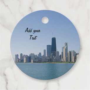 Étiquettes Cadeau L'horizon de Chicago