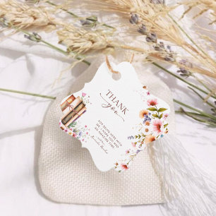 Étiquettes Cadeau Librairie Wildflower Bridal Shower Blush Floral