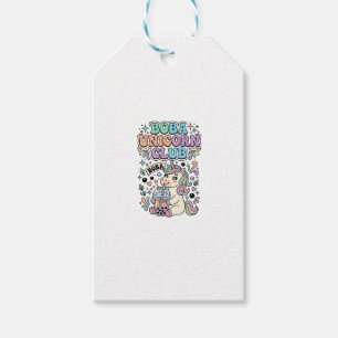 Étiquettes-cadeau Licorne Boba Licorne Club Kawaii Typographie Desig