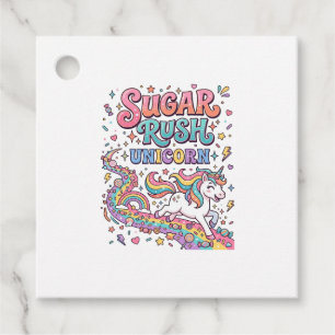 Étiquettes Cadeau Licorne Sugar Rush Licorne Kawaii Place de marché