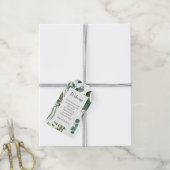 Étiquettes-cadeau LIFY Botanical Eucalyptus Feuille Mariage (Avec de la ficelle)