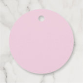 Étiquettes Cadeau Light Pink Cross Christening Thank you Favor Tags (Dos)