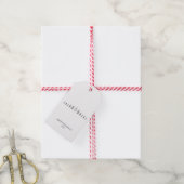 Étiquettes-cadeau Ligne d'arbres de Noël (Avec de la ficelle)