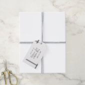 Étiquettes-cadeau Lignes Abstraites Noir Blanc Mariage moderne (Avec de la ficelle)