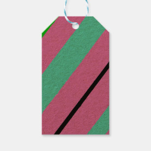Étiquettes-cadeau Lignes colorées