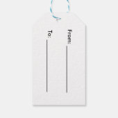 Étiquettes-cadeau Lignes de football (Dos)