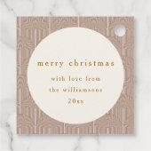 Étiquettes Cadeau Lignes géométriques Super vintages (Dos)