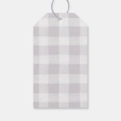 Étiquettes-cadeau Lignes ou flèches Genre Révéler Merci Baby shower (Dos)