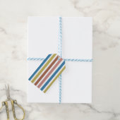 Étiquettes-cadeau Lignes triées (Avec de laficelle)