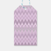 Étiquettes-cadeau Lilac, rose, zigzag (Dos)