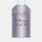Étiquettes-cadeau Lilac Shimmer Flutter Papillon doux 16 Partie (Dos)