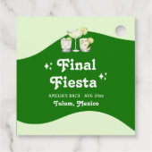 Étiquettes Cadeau Lime Verte Citrus Fiesta Final Bachelorette (Dos)