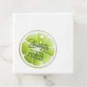 Étiquettes Cadeau Limecello de citron vert moderne (En situation)
