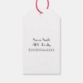 Étiquettes-cadeau L'immobilier est ma confiture Pop By (Dos)