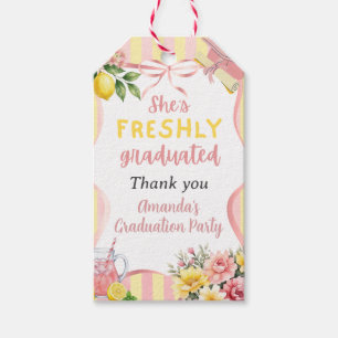 Étiquettes-cadeau Limonade Fraîchement Diplômée Fête de Remise de Di