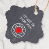 Étiquettes Cadeau Limoncello Chalkboard Look Small (Dos)