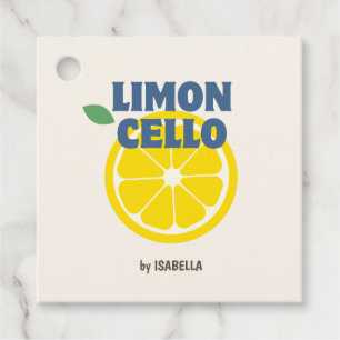 Étiquettes Cadeau Limoncello fait maison moderne