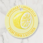 Étiquettes Cadeau Limoncello maison - 100% bio (Dos)