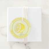 Étiquettes Cadeau Limoncello maison - 100% bio (En situation)
