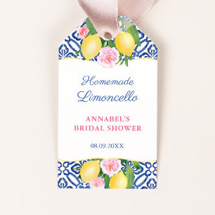 Étiquettes-cadeau Limoncello Positano Lemon Fête des mariées Favoris