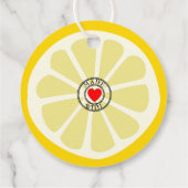 Étiquettes Cadeau Limoncello Trendy Lemon Slice For Bottle (Dos)
