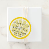 Étiquettes Cadeau Limoncello Trendy Lemon Slice For Bottle (En situation)