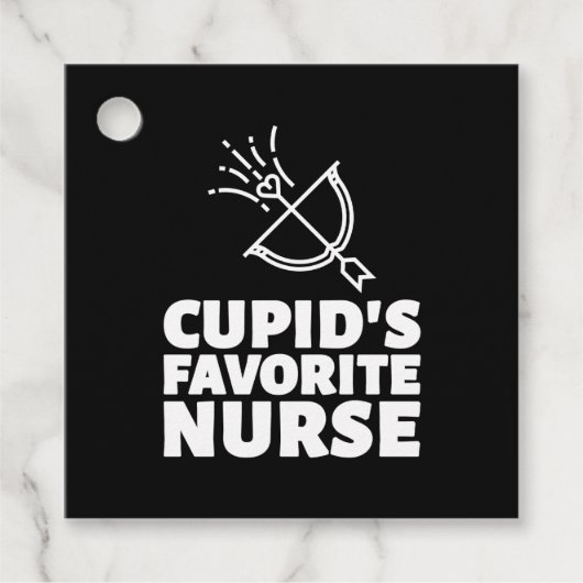 Étiquettes Cadeau L'infirmière préférée de Cupid (Devant)