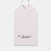 Étiquettes-cadeau Lingerie Rose Mariage (Dos)