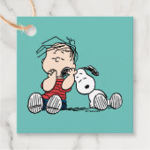 Étiquettes Cadeau Linus consolé avec l'oreille de Snoopy (Devant)