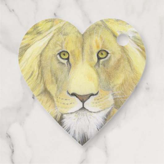 Étiquettes Cadeau Lion (Dos)