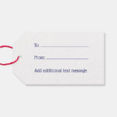 Étiquettes-cadeau Lithographie de dessin de Sloth #1 bleu (Dos (Horizontal))