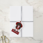 Étiquettes-cadeau Little African American d2 Christmas Witch - (Avec de la ficelle)