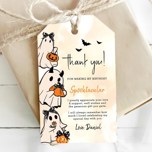 Étiquettes-cadeau Little Boo Halloween 1er anniversaire