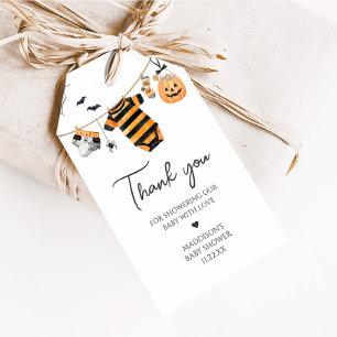 Étiquettes-cadeau Little Boo Halloween Clothesline Baby Favoriser Ta
