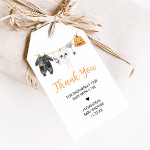 Étiquettes-cadeau Little Boo Halloween Clothesline Baby Favoriser Ta
