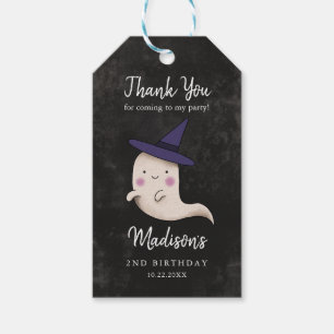 Étiquettes-cadeau Little Boo Halloween Witch Fête d'Anniversaire
