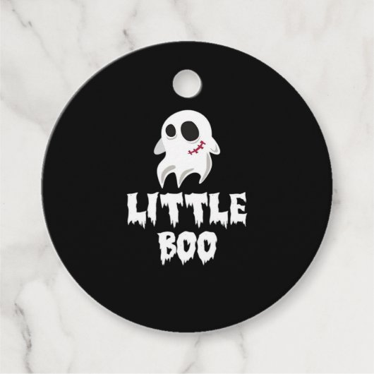 Étiquettes Cadeau Little Boo In Halloween Cool Graphic (Devant)