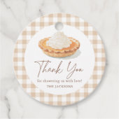 Étiquettes Cadeau Little Cutie Pie Rustique Baby shower Automne (Devant)