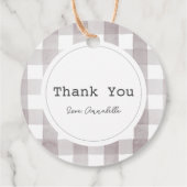 Étiquettes Cadeau Little Cutie Pie Thanksgiving Blanc Anniversaire (Dos)