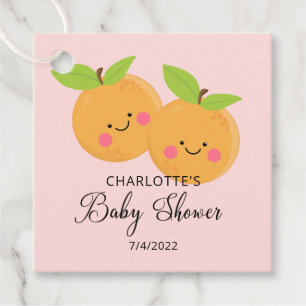 Étiquettes Cadeau Little Cuties Twins Baby shower