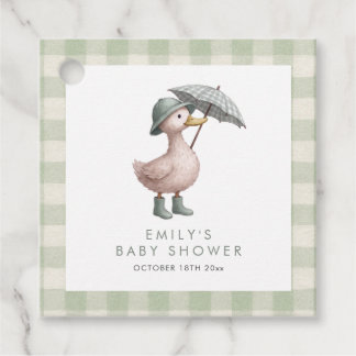 Étiquettes Cadeau Little Duckling Gender Neutral Baby Shower