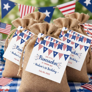 Étiquettes Cadeau Little Firecracker 4 juillet 1er Anniversaire