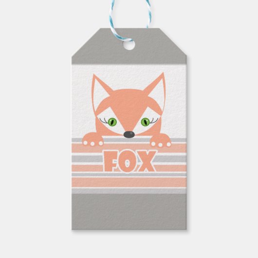 Étiquettes-cadeau Little Fox (Devant)
