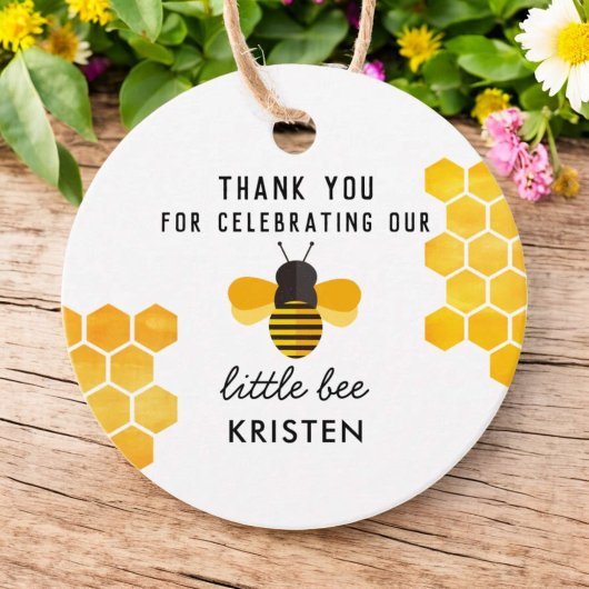 Étiquettes Cadeau Little Honey Bee Merci Favoriser