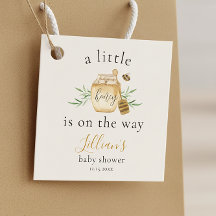 Little Honey On The Way Bee Baby Shower Favor Tags